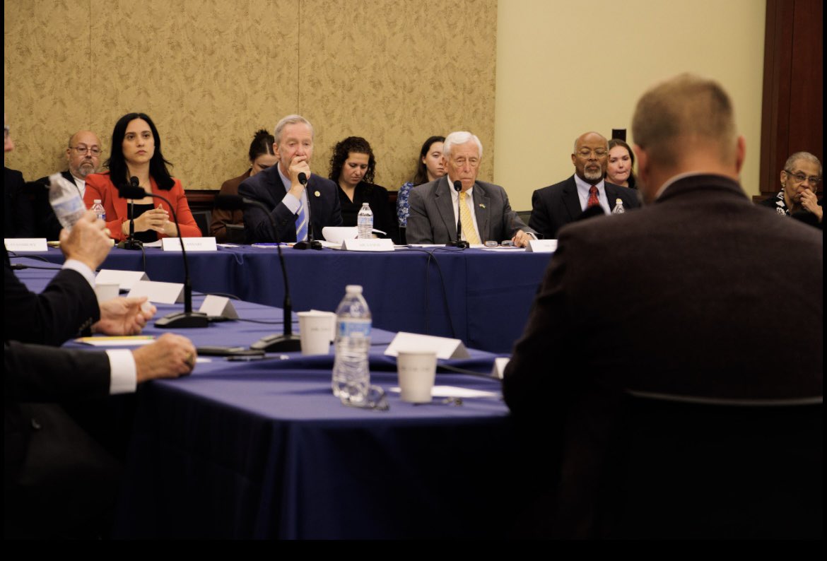 Rep. Stephen F. Lynch (@repstephenlynch) on Twitter photo I joined <a href="/RepStenyHoyer/">Steny Hoyer</a> and <a href="/OversightDems/">Oversight Dems</a> in hosting a roundtable with federal employee unions, pro-democracy organizations, and legal advocates to discuss our shared fight against the upcoming Republican budget bill that includes $50 billion in cuts to federal worker pay, I joined <a href="/RepStenyHoyer/">Steny Hoyer</a> and <a href="/OversightDems/">Oversight Dems</a> in hosting a roundtable with federal employee unions, pro-democracy organizations, and legal advocates to discuss our shared fight against the upcoming Republican budget bill that includes $50 billion in cuts to federal worker pay,