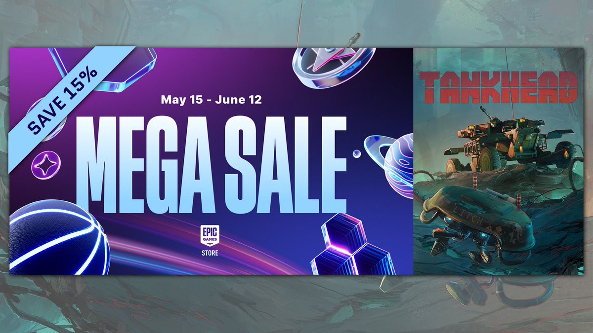 Now's your chance to jump in and take down the TankHeads at a great price!

TankHead is 15% OFF on <a href="/EpicGames/">Epic Games Store</a> during the Mega Sale until June 12th!

store.epicgames.com/en-US/p/tankhe…