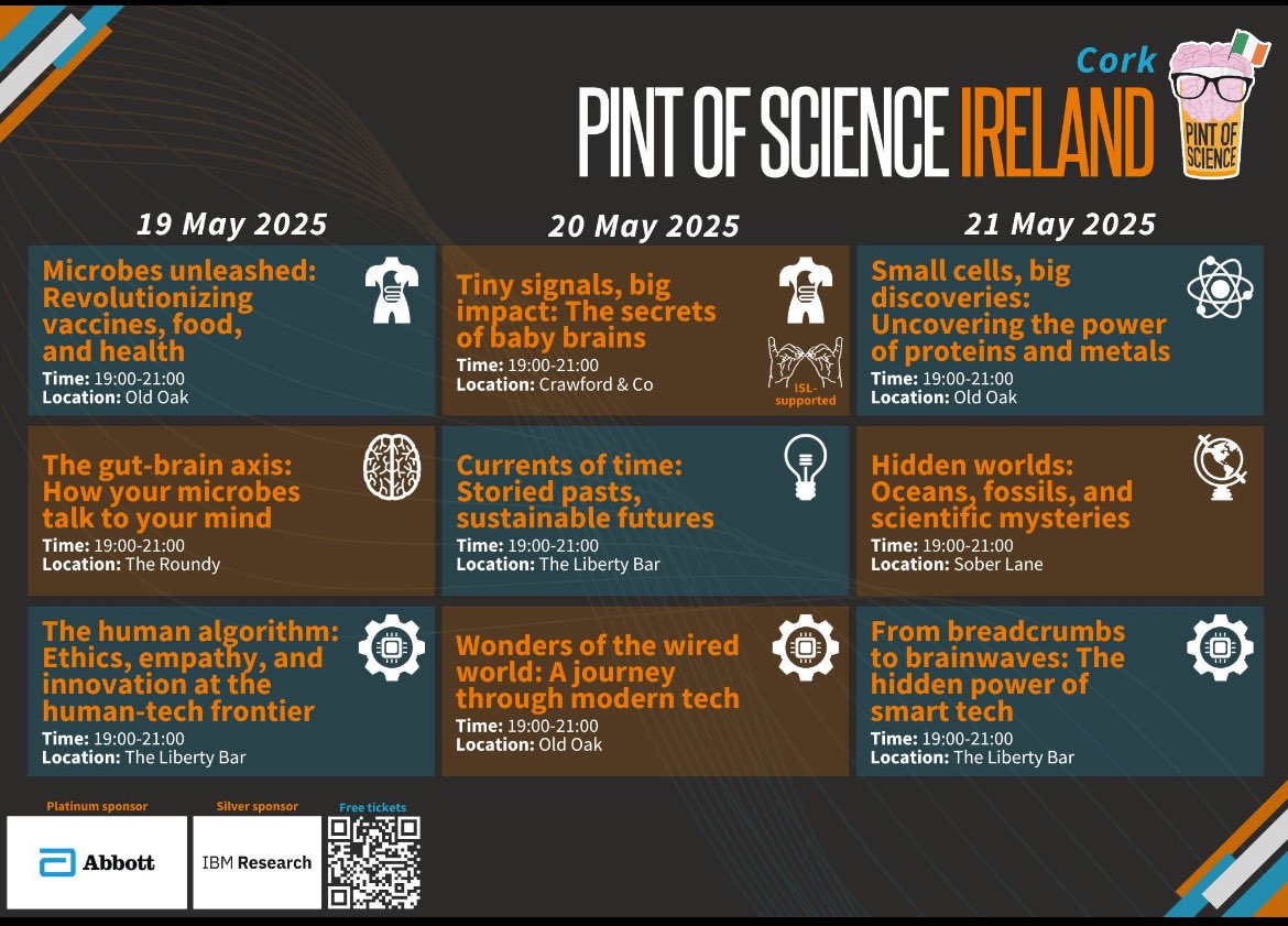 APC Microbiome Ireland (@pharmabiotic) on Twitter photo Counting down the last few days until <a href="/pintofscienceIE/">Pint of Science IE</a> hits <a href="/corkcitycentre/">CorkCityCentre</a>! APC and <a href="/UCC/">UCC Ireland</a> will be sharing the latest advances in science with the public May 19-21.
Check out the scientists and schedule here pintofscience.ie/events/Cork Counting down the last few days until <a href="/pintofscienceIE/">Pint of Science IE</a> hits <a href="/corkcitycentre/">CorkCityCentre</a>! APC and <a href="/UCC/">UCC Ireland</a> will be sharing the latest advances in science with the public May 19-21.
Check out the scientists and schedule here pintofscience.ie/events/Cork