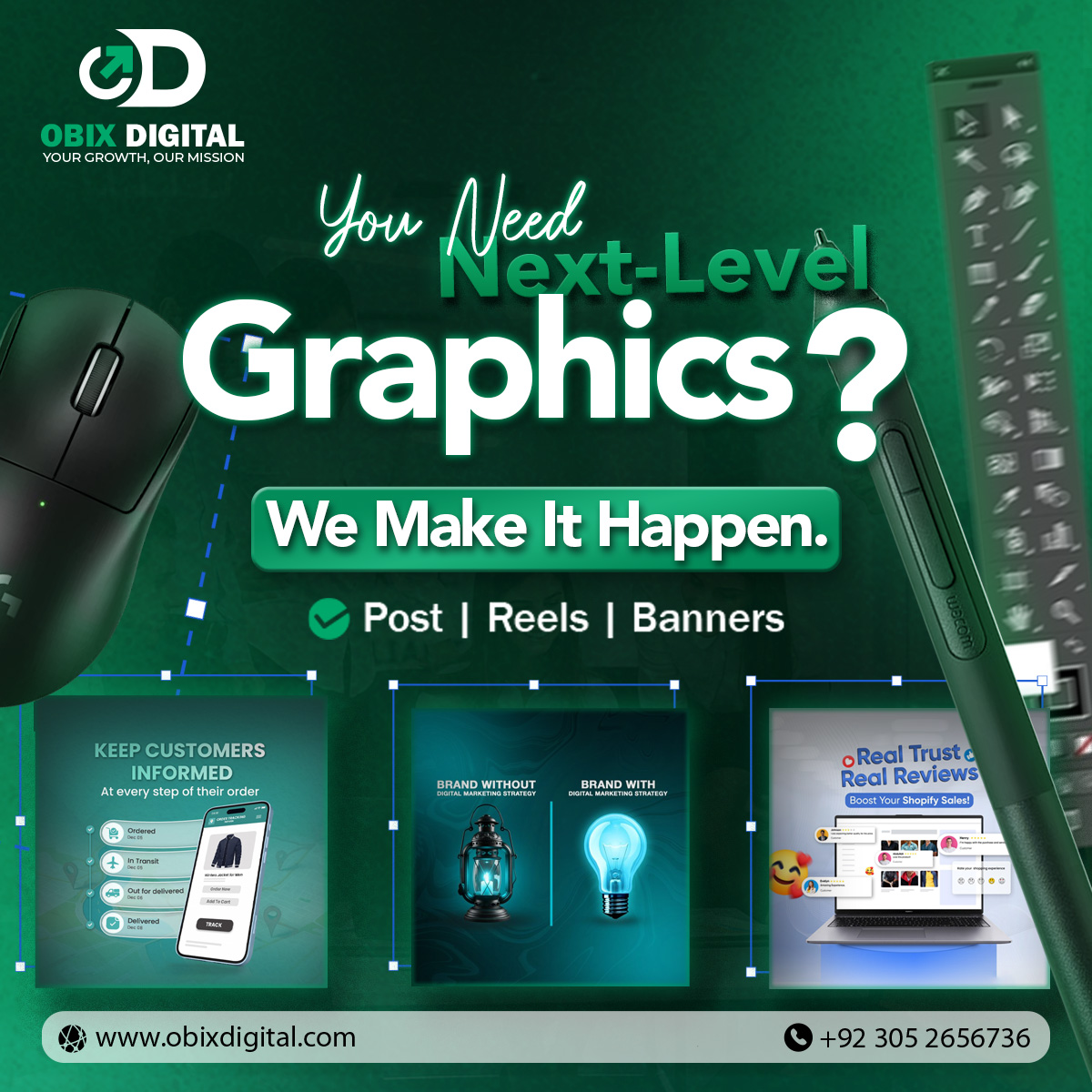 obixdigital's tweet image. You Need Next-Level Graphics? We Make It Happen.

Transform your brand with designs that captivate, connect, and convert. Whether it’s social media posts, dynamic reels, or eye-catching banners.

#ObixDigital #NextLevelDesigns #GraphicDesignExperts #BrandGrowth #CreativeSolutions
