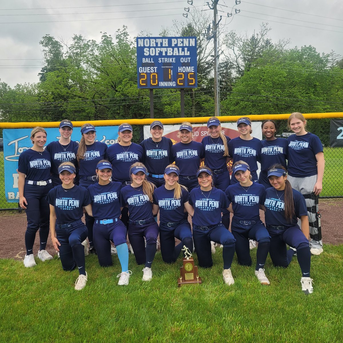 NPsoftball Team25 
      North Penn Softball 
2025 COLONIAL DIVISION 
            CHAMPIONS 
8 Straight Division Champs
10 out of the last 11 years.