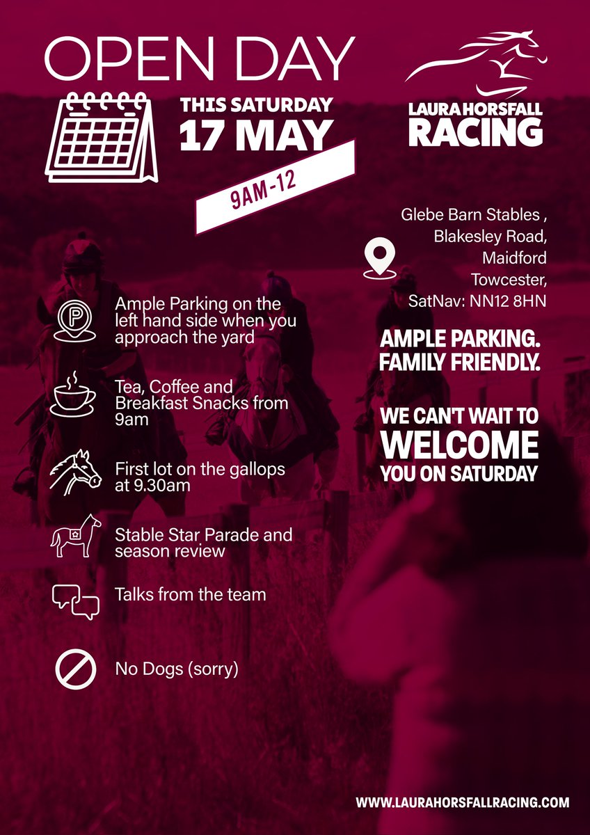 📢 We're looking forward to welcoming friends new and old for our Open Day this Saturday.

📧 Still some spaces, let us know here: tinyurl.com/mr3vwcxs