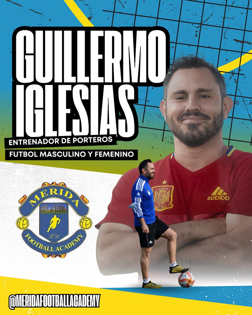 ✅ OFICIAL | 

🤝🏾 Guillermo Iglesias será el encargado de poner a punto a nuestros guardametas. 

#YoMeUno #MFA 🔵🟡
