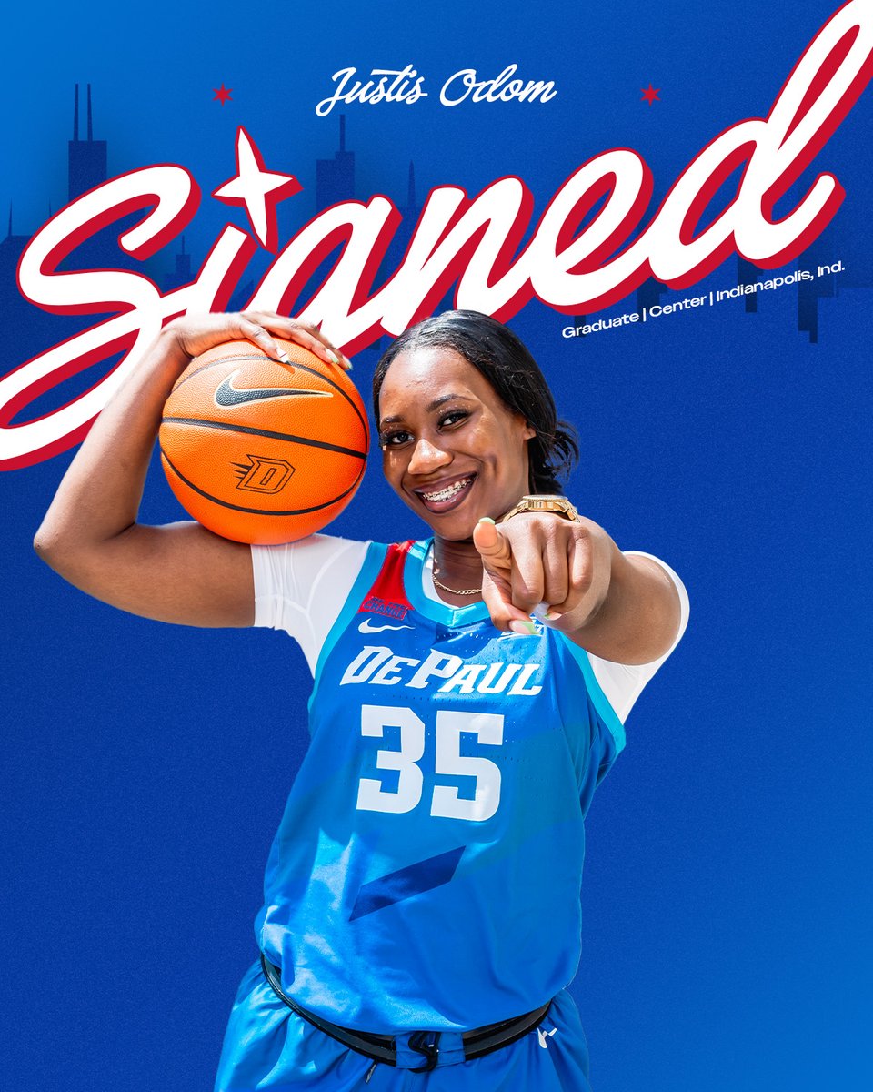 Justis Odom is a Blue Demon! 

📰 » ow.ly/7JWT50VTxfo

#DePaulBall x #BlueGrit 🔵😈