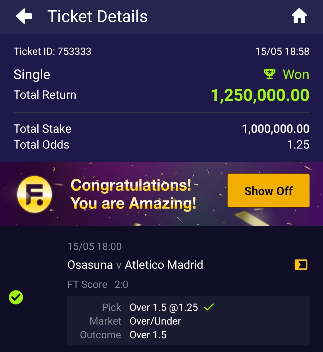 I used the $1K go deal with Caesar for the other market and him no escape my counter attack. Ajeh ☝️😂

Emi Ekun! 🐅 
Oba Zamunda! 👑 

Calling me a scammer because I stopped you from scamming my community shows you're still a greenhorn in the grand scheme of things.

GOOOOOOOAL