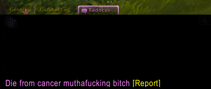 LowkeyxXl's tweet photo. @BlizzardCSEU_EN @Warcraft So we have people like this saying stuff like this in pvp but when I ask what target to kill I get banned for a week? Nice game you got there. https://t.co/C7d97QNseI