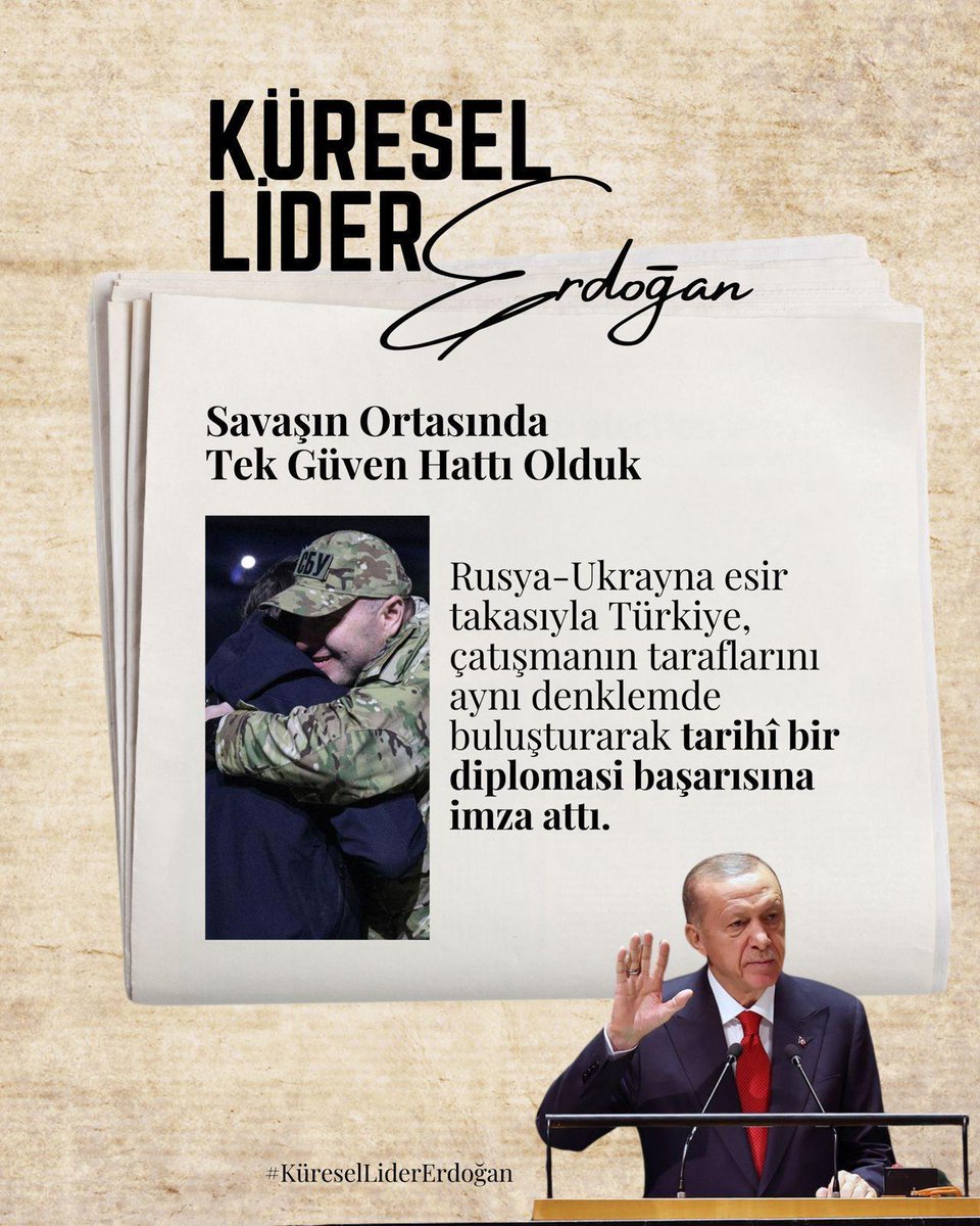 GÜLSÜM TÜRK HAYRAN (@glsmhayran) on Twitter photo “Dünya beşten büyüktür” diyerek adaletsiz düzene meydan okuyan, Türkiye’yi küresel vicdanın sesi haline getiren Cumhurbaşkanımız Sayın <a href="/RTErdogan/">Recep Tayyip Erdoğan</a>’ın liderliği, insanlığın umudu olmaya devam ediyor.
#KüreselLiderErdoğan “Dünya beşten büyüktür” diyerek adaletsiz düzene meydan okuyan, Türkiye’yi küresel vicdanın sesi haline getiren Cumhurbaşkanımız Sayın <a href="/RTErdogan/">Recep Tayyip Erdoğan</a>’ın liderliği, insanlığın umudu olmaya devam ediyor.
#KüreselLiderErdoğan
