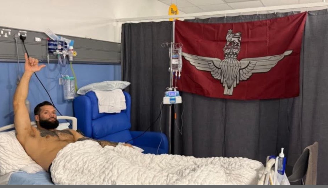 TheParachuteReg's tweet image. The Regiment and Airborne Brotherhood are here for one of our Paratroopers currently in the fight of his life against stage 4 cancer. Please share or donate if you can at the link.
Ready for anything🇬🇧
#Paratrooper
#fightcancer
#Justgiving
@TesticularUK
@supportourparas…