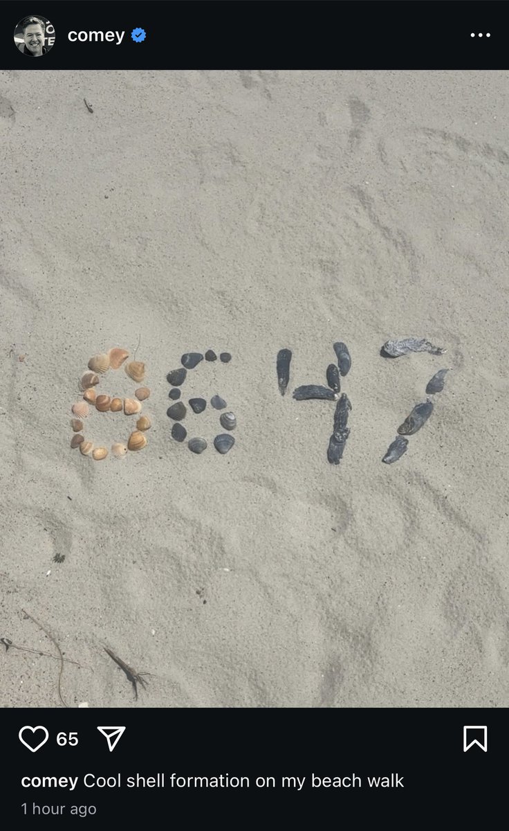 hodgetwins's tweet image. Former FBI director @Comey just posted this on Instagram

Looks like a threat against Trump to me