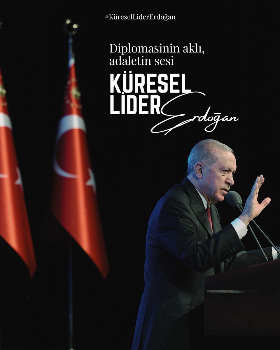 GÜLSÜM TÜRK HAYRAN (@glsmhayran) on Twitter photo “Dünya beşten büyüktür” diyerek adaletsiz düzene meydan okuyan, Türkiye’yi küresel vicdanın sesi haline getiren Cumhurbaşkanımız Sayın <a href="/RTErdogan/">Recep Tayyip Erdoğan</a>’ın liderliği, insanlığın umudu olmaya devam ediyor.
#KüreselLiderErdoğan “Dünya beşten büyüktür” diyerek adaletsiz düzene meydan okuyan, Türkiye’yi küresel vicdanın sesi haline getiren Cumhurbaşkanımız Sayın <a href="/RTErdogan/">Recep Tayyip Erdoğan</a>’ın liderliği, insanlığın umudu olmaya devam ediyor.
#KüreselLiderErdoğan