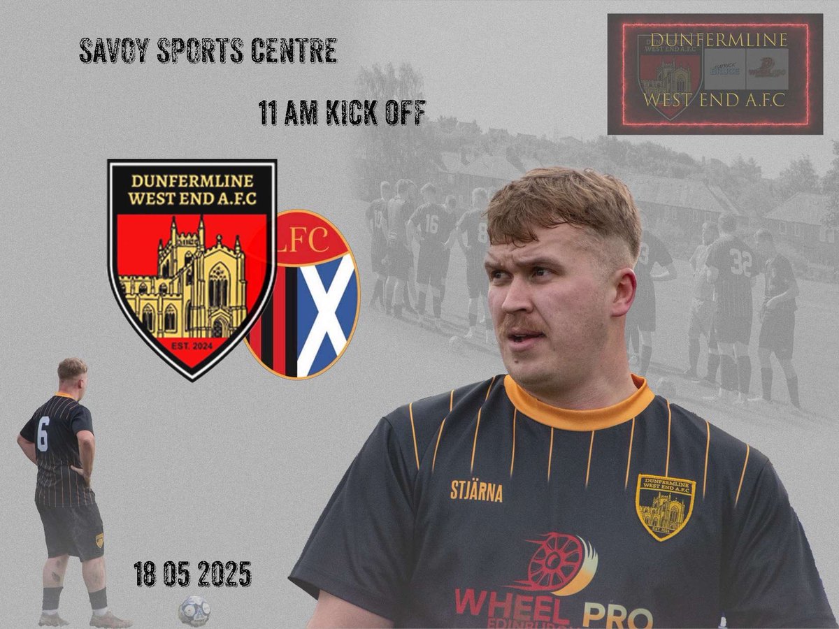 Final Game of The Season

A win or a draw would guarantee us a 3rd place finish in the league. 

As always any support is greatly appreciated! 

📅18/05/2025
🆚Leven Sundays 
🏆Fife Sunday Championship
📍Savoy Sports Centre
⏱11:00am KO