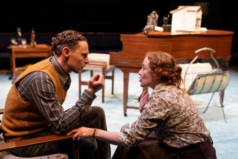 RodneyMarshall1's tweet photo. Ben and Imo - exploring the working relationship between Benjamin Britten and Imogen Holst - what a stunning piece of two-handed theatre at the Orange Tree. Glorious performances from Samuel Barnett as Britten and Victoria Yeates as Imogen Holst. https://t.co/eh2TE0qe2R