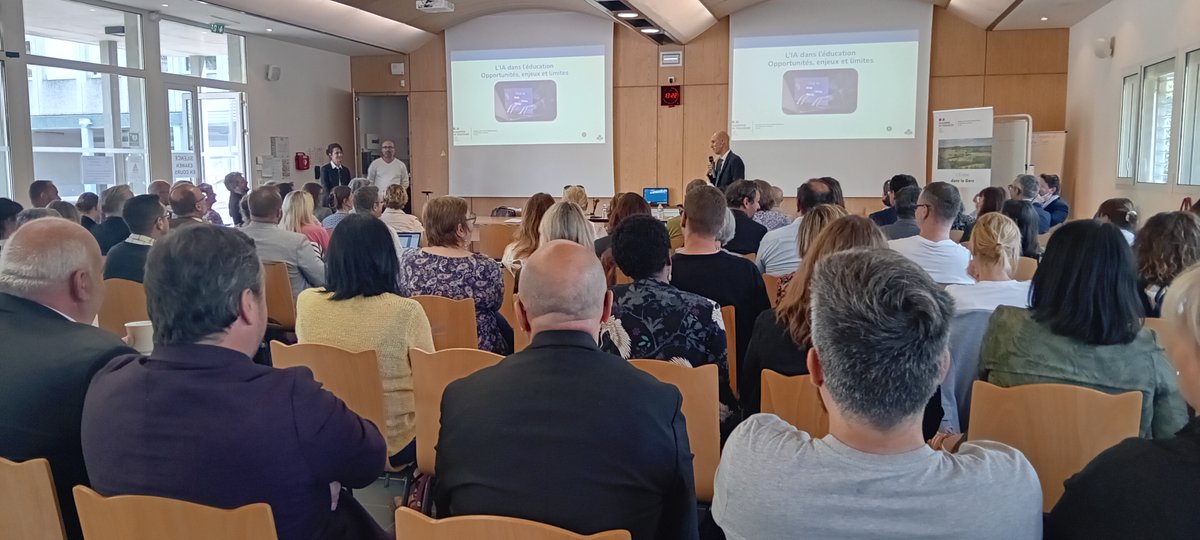 DSDEN du Gers (@dsden_32) on Twitter photo Conversations gersoises : mercredi 14 mai <a href="/farid_djemmal/">Farid Djemmal</a> & les personnels de l'Education nationale du Gers ont suivi une formation IA avec Julie Higounet
🎤Conférence : opportunités, enjeux, limites de l’IA dans l’#éducation
🤖Ateliers pratiques
une journée riche en échanges🙏 Conversations gersoises : mercredi 14 mai <a href="/farid_djemmal/">Farid Djemmal</a> & les personnels de l'Education nationale du Gers ont suivi une formation IA avec Julie Higounet
🎤Conférence : opportunités, enjeux, limites de l’IA dans l’#éducation
🤖Ateliers pratiques
une journée riche en échanges🙏