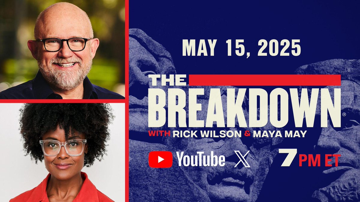 ProjectLincoln's tweet image. TONIGHT on The Breakdown: Hamas Force One and a "Big Beautiful Bill". Rick and Maya make sense of the mess at 7 PM EST, only on YouTube.
📺: bit.ly/4mdkyDr