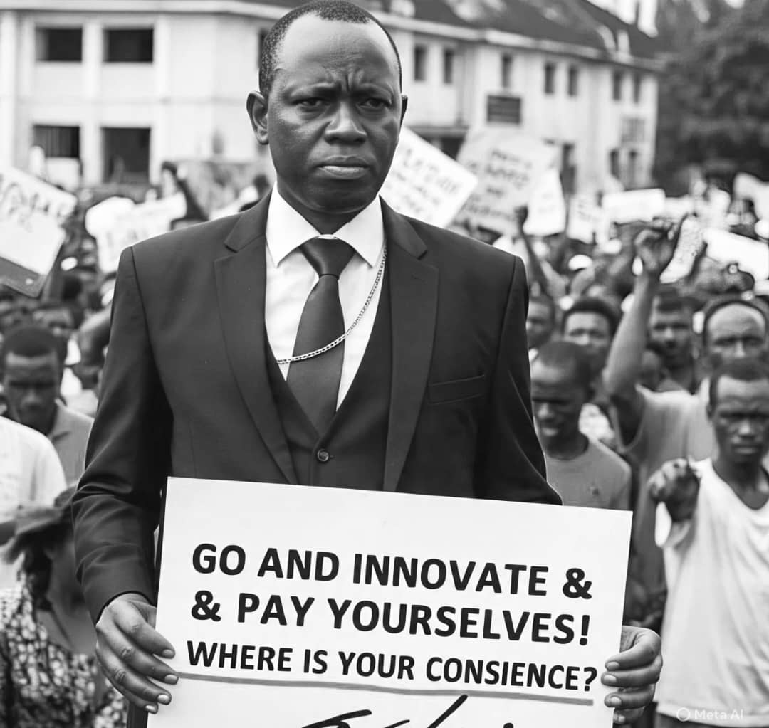 AUT_UZ's tweet photo. Key Takeaways from VC Address
Today, 15 May 2025 will go down in history as the day in which the Vice Chancellor addressed lecturers who are earning $230 USD per month. Key take aways are:
1. You are emotional hence irrational!
2. You demand for salary increase because you don't use brain....hamusi kutungamidza njere!
3. I have nothing to offer! 
4. Come back to work for nothing!
In all honest his main agenda today was to offer lecturers an opportunity to see a new suit that he was wearing, new shoes and an extensive watch. Indeed, he wanted lecturers to see how much weight he has gained! 
Only certified Idiots shall go back to teaching after such a hollow presentation.
Amandla!