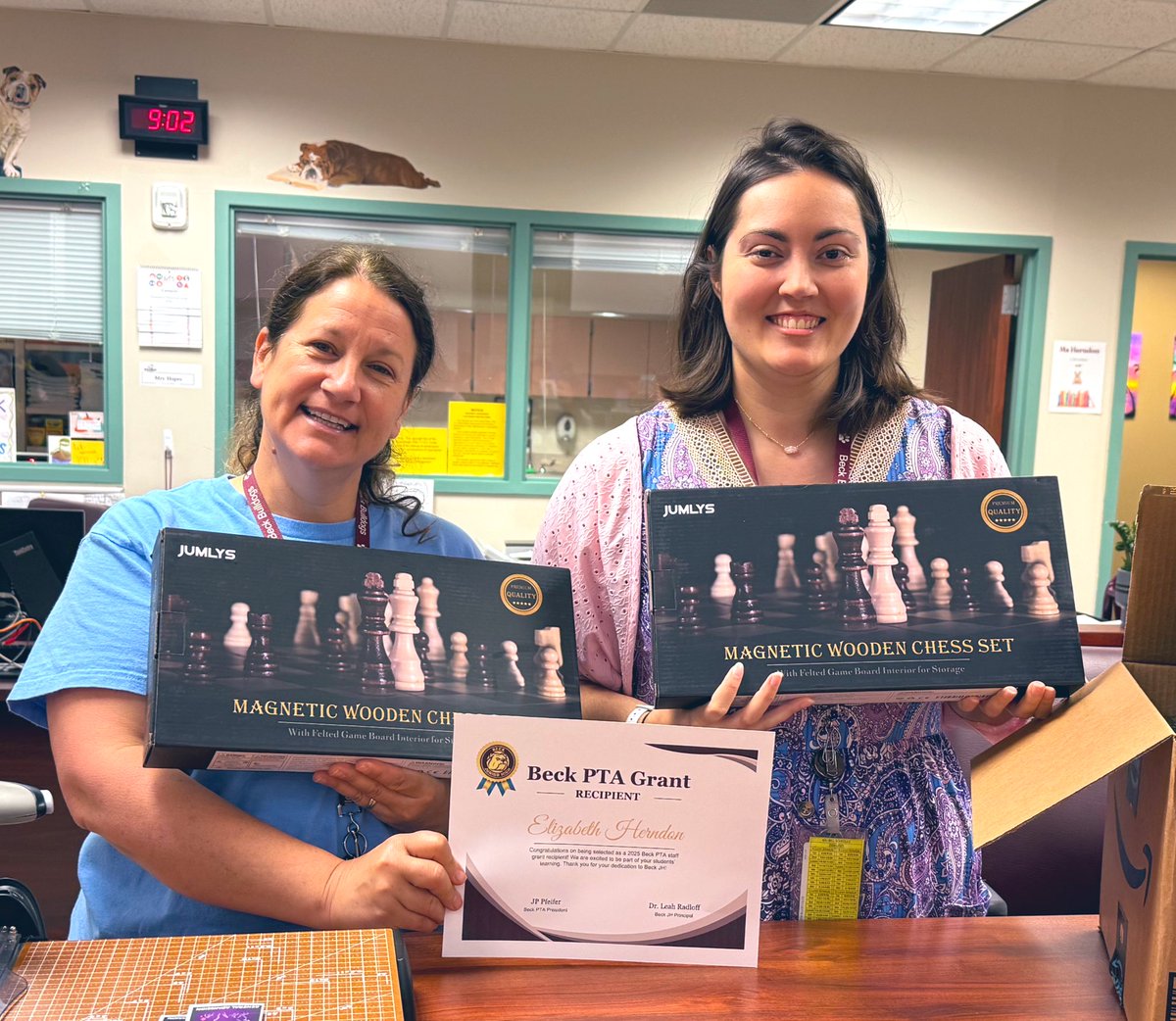 Elizabeth Herndon (@librarianerh) on Twitter photo Thank you so much to <a href="/PTABeck/">BECK PTA</a> for awarding us our grant! We can’t wait to have a chess group next year in the library! #katylibraries <a href="/BeckJHLibrary/">Beck JH Library</a> <a href="/BeckJuniorHigh/">Beck Junior High</a> #bjhnolimits <a href="/katy_libraries/">Katy ISD Libraries</a> Thank you so much to <a href="/PTABeck/">BECK PTA</a> for awarding us our grant! We can’t wait to have a chess group next year in the library! #katylibraries <a href="/BeckJHLibrary/">Beck JH Library</a> <a href="/BeckJuniorHigh/">Beck Junior High</a> #bjhnolimits <a href="/katy_libraries/">Katy ISD Libraries</a>