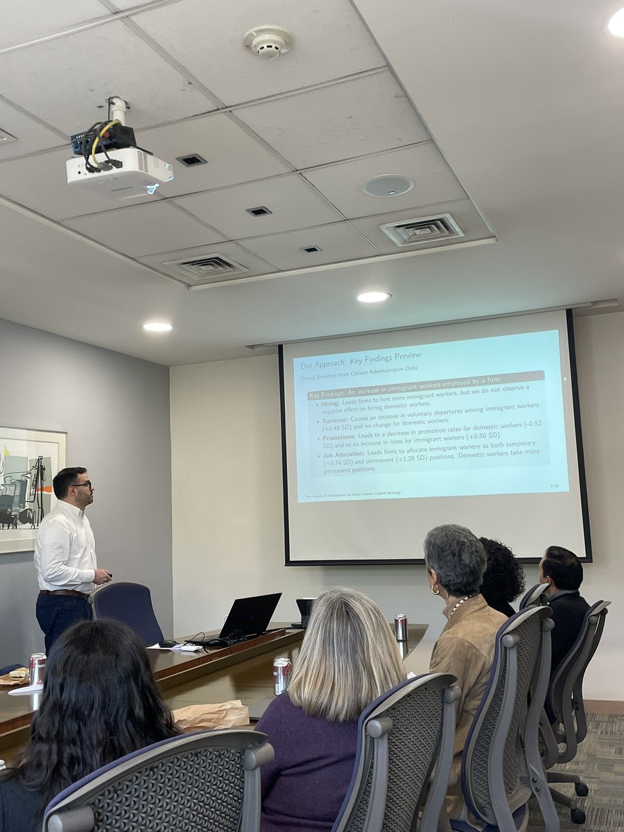 We had our monthly research lunch 📓🥪 today at the Faculty of Economics and Business, where <a href="/fcomorales/">Francisco Morales</a> presented his research on immigration. We also discussed exciting new projects coming soon 👀
Stay tuned to our profile @hdl_usandes and check out the link in our bio! 🔗📲