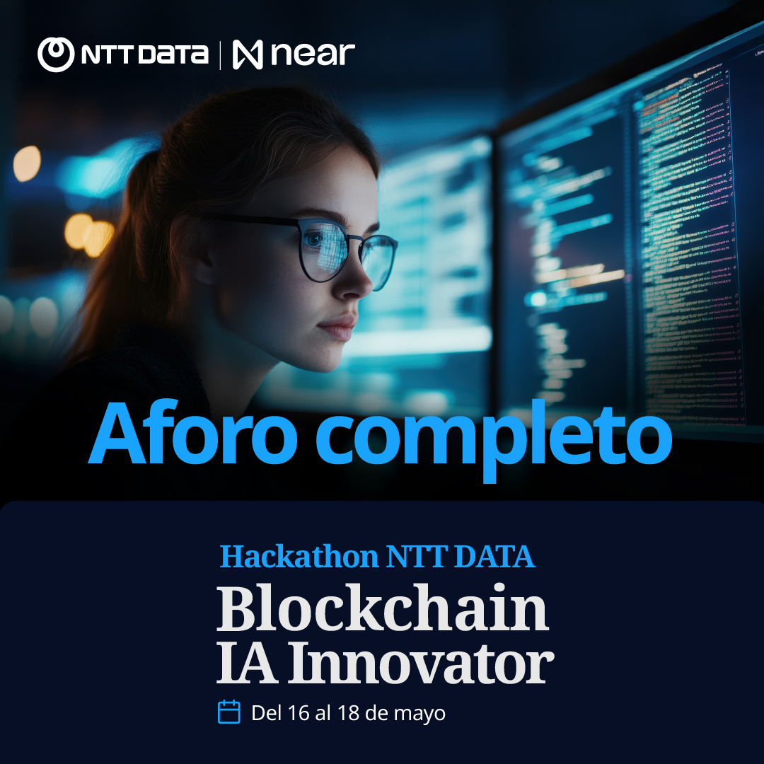 ¡Completamos el aforo en la Hackathon Blockchain IA Innovator NTT DATA! 🚀

Gracias a todos los que se registraron. ¡Nos vemos mañana!

#NTTDATAPerú #Hackathon #Blockchain