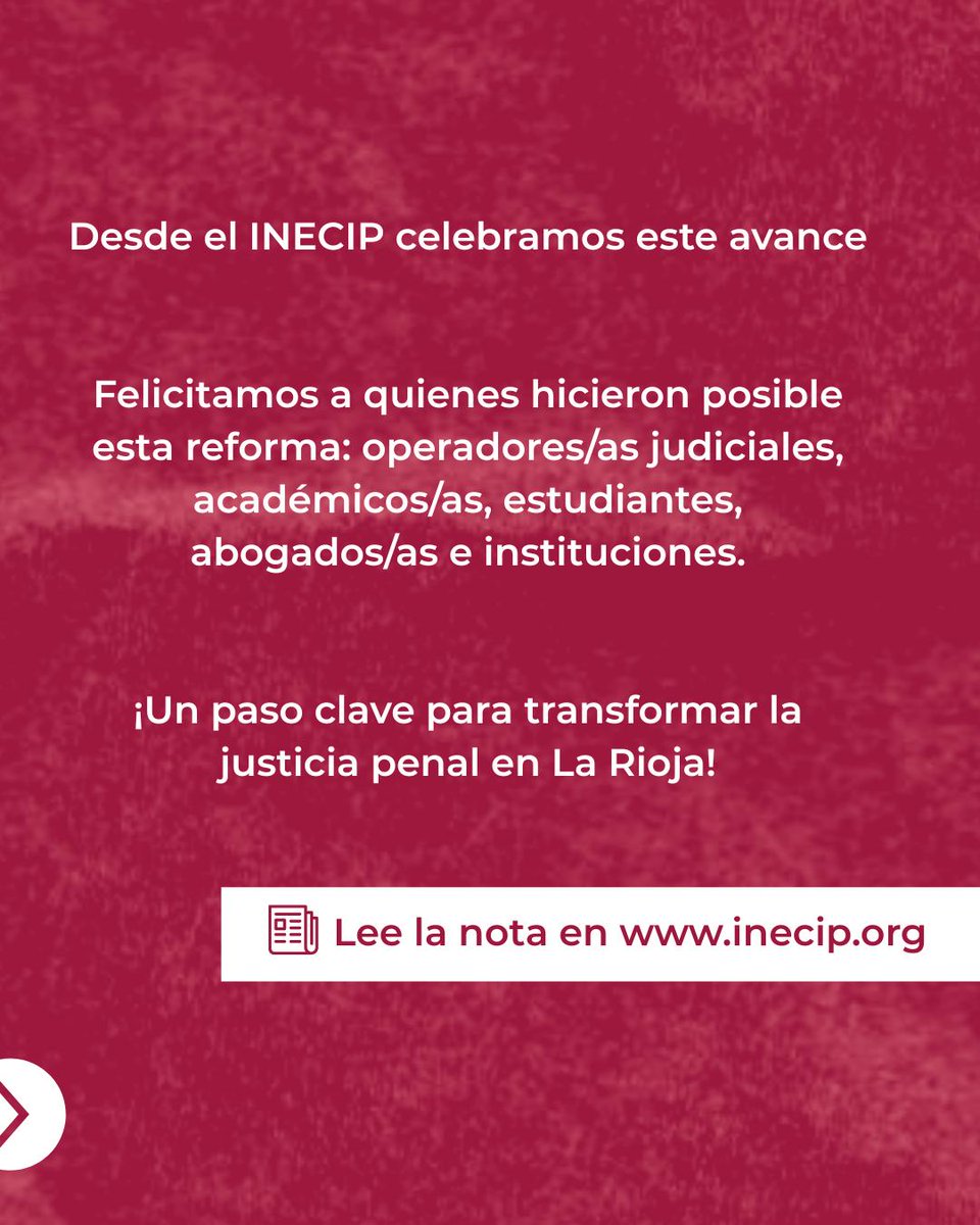 📢La Rioja aprobó la implementación del sistema acusatorio con juicio por jurados

Se convierte en la 13.ª provincia en incorporar participación ciudadana en la justicia penal.

Un paso histórico hacia una justicia más transparente y democrática.

+ Info: bit.ly/3GYWd4f