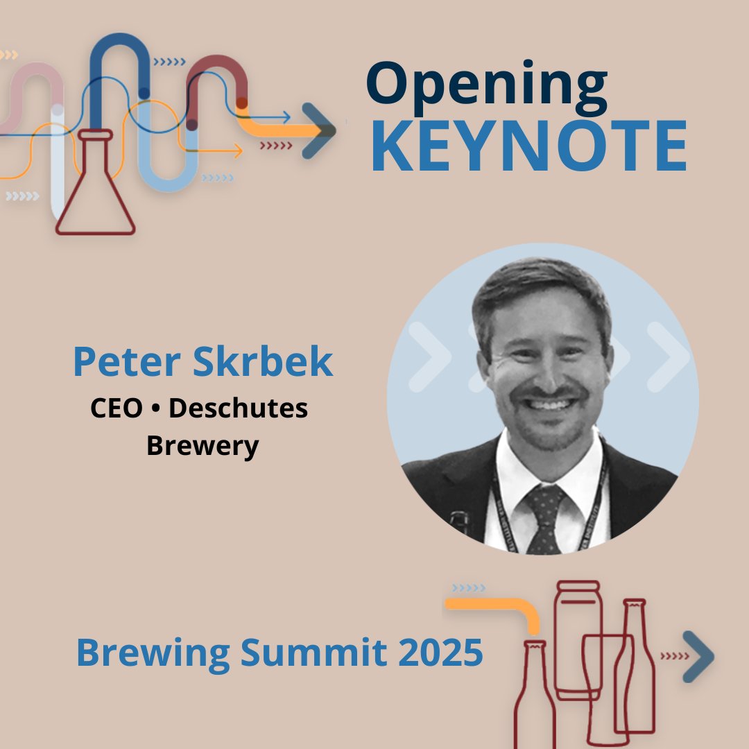 We are thrilled to announce that Peter Skrbek, CEO of Deschutes Brewery, will be our opening keynote speaker at #BrewingSummit2025!

Learn from one of the industry's leading figures. Register now and save: bit.ly/42DgpRu

#OpeningKeynote #ExpertInsights