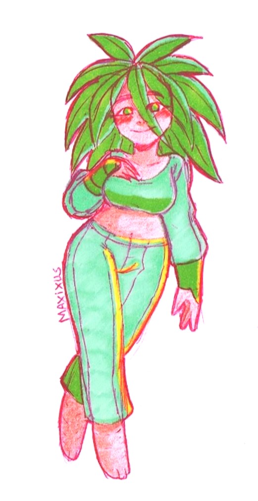 Un dibujo en tradicional que hice, ya que ando sin tableta XD toco no ma.