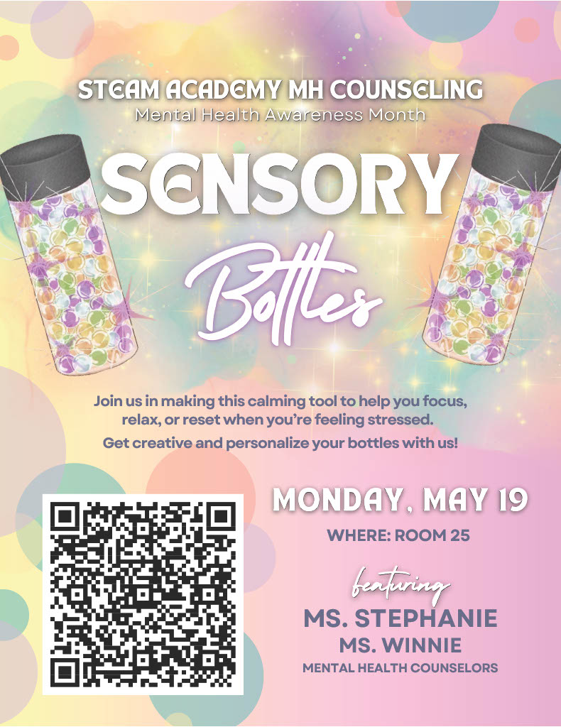 💙 Hey Jaguars! 

Join us during lunch tomorrow and Monday for two meaningful Mental Health activities! Let’s take a moment to check in, connect, and care for our well-being. You won’t want to miss it! 

#MentalHealthMatters #JaguarWellness #STEAMPride #steamatburke🐾