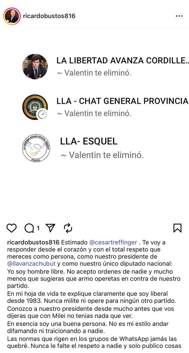 MunecoEsquel's tweet photo. @Ricardo_Bustos @ansesgob @JMilei @CesarTreffinger Aaaafffueraaa también por acá!! https://t.co/SglPbcS7Bj