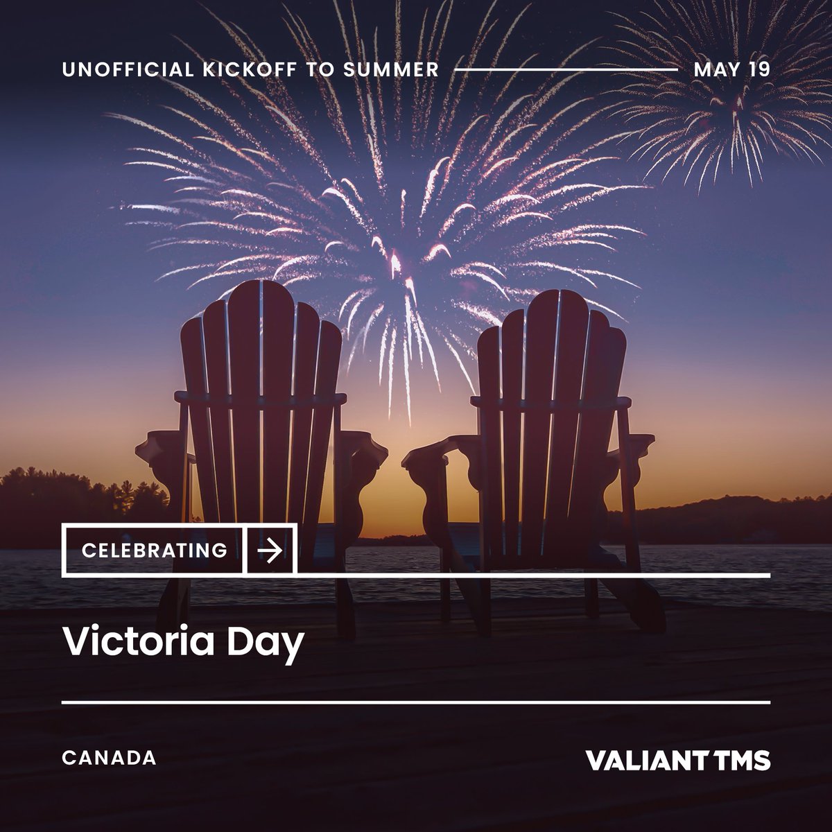 Happy Victoria Day long weekend to everyone in Canada! Whether you’re enjoying fireworks, a backyard BBQ, an adventurous road trip, or just soaking up the sunshine, we hope you’re making the most of it.

Our Canadian offices and facilities will be closed on Monday, May 19.