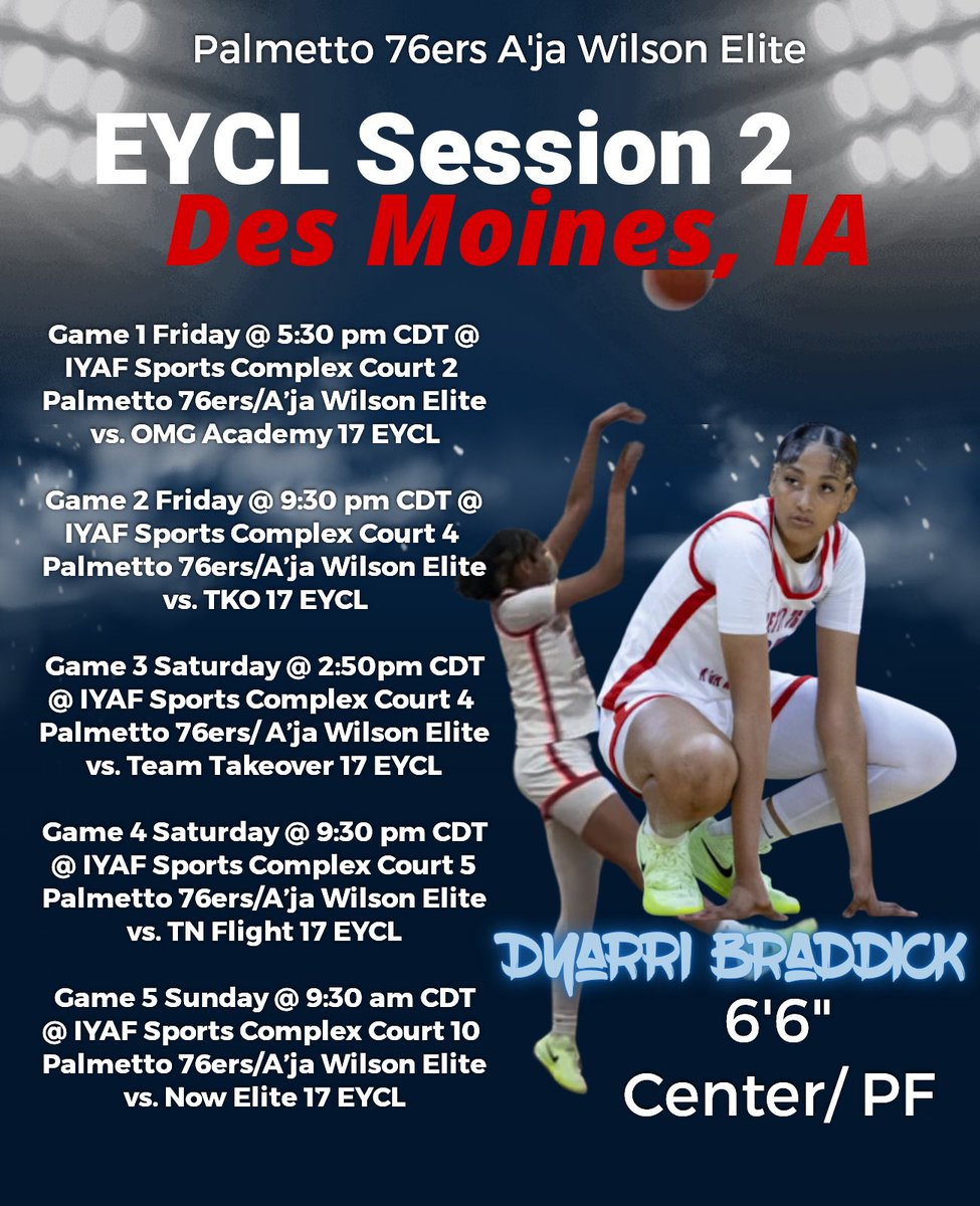 Supper excited for session 2!! <a href="/palmetto76erawe/">Palmetto 76ers/Aja Wilson Elite</a>