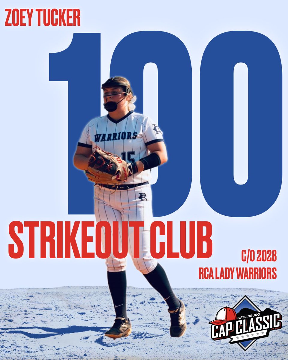 Cap Classic 🥎 will feature 5 young ladies who joined the prestigious 100 strikeout club this spring! #ace #fastpitch