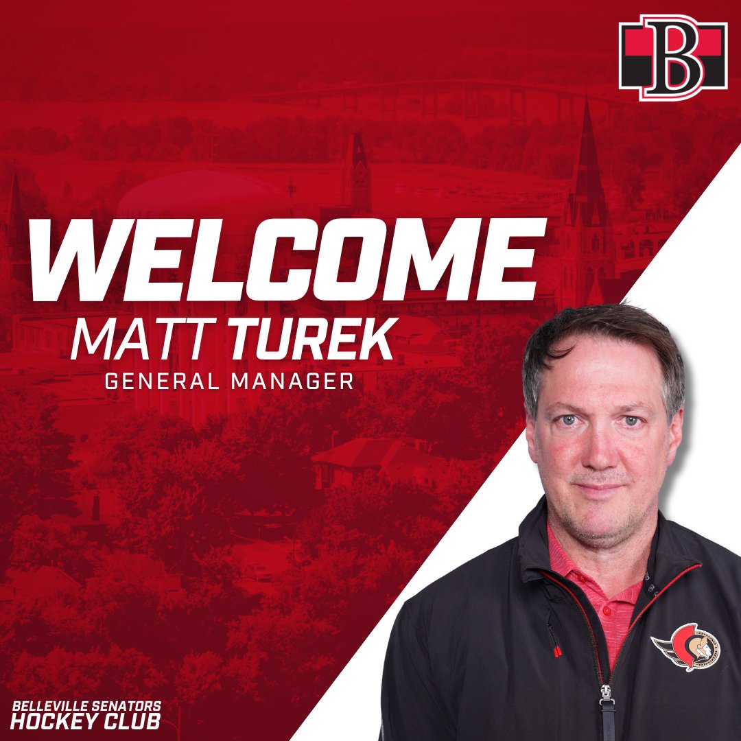NEWS RELEASE: The Ottawa Senators have announced the hiring of Matt Turek as General Manager of the Belleville Senators and Sam Gagner as Director of Player Development with the Senators.

Welcome to Belleville Matt and welcome back to the Sens Sam! 👏

Read more 📰