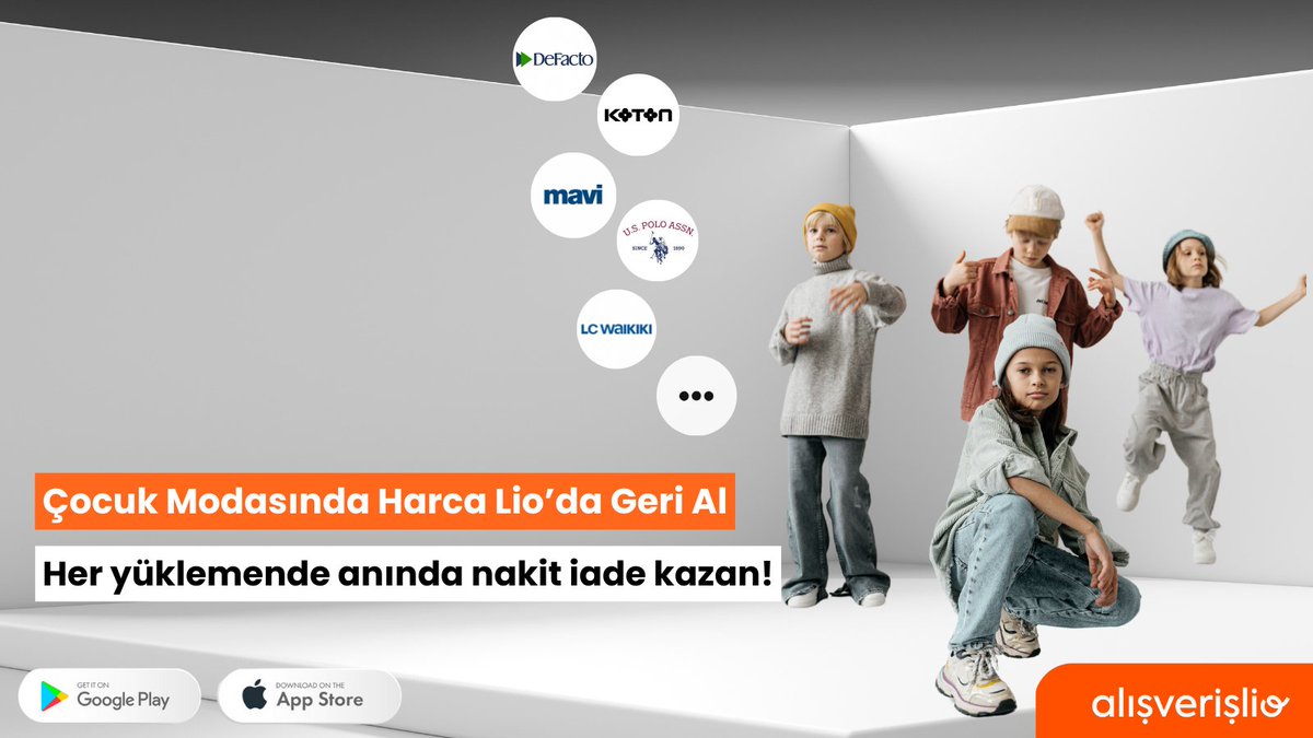 Çocuk Modasında Harca, Lio’da Geri Al! 💳💸

Çocuğunun stilini tamamlarken, kazanç seninle olsun!Çocuk giyim alışverişlerinde her yüklemende anında nakit iade Lio’da seni bekliyor. 👕✨

#Alışverişlio #LioKart #Çocuk #Giyim #Cashback #Nakitiade #Alışveriş