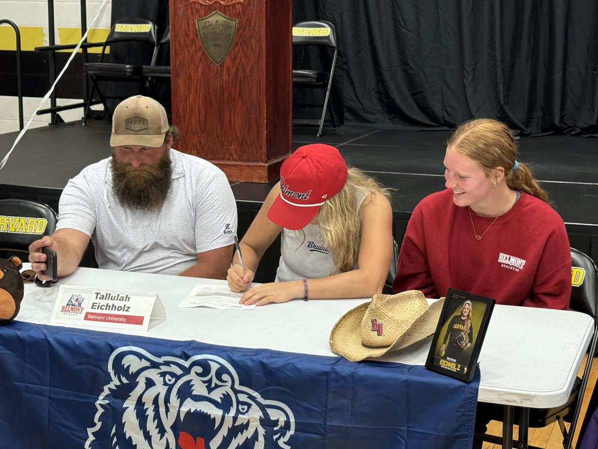 Harvard Athletics (@d50athletics) on Twitter photo Congrats to Tallulah Eichholz on signing her #NLI to play softball at <a href="/BelmontSoftball/">Belmont Softball</a> #NextLevel Congrats to Tallulah Eichholz on signing her #NLI to play softball at <a href="/BelmontSoftball/">Belmont Softball</a> #NextLevel