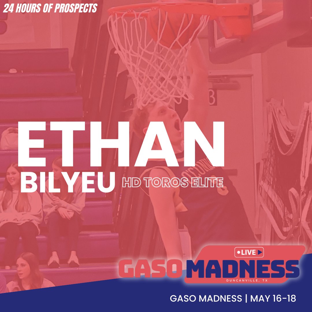 TexasHoops/GASO 🔗 (@texashoopsgaso) on Twitter photo 24 Hours Of Prospects | #GASO Madness May 16-18
2026 Ethan Bilyeu 6'9 | HD Toros Elite
First Game ⬇️
12:15 PM (SAT) DFH Blue 3
<a href="/ethan_BILYEU/">Ethan Bilyeu</a> 24 Hours Of Prospects | #GASO Madness May 16-18
2026 Ethan Bilyeu 6'9 | HD Toros Elite
First Game ⬇️
12:15 PM (SAT) DFH Blue 3
<a href="/ethan_BILYEU/">Ethan Bilyeu</a>