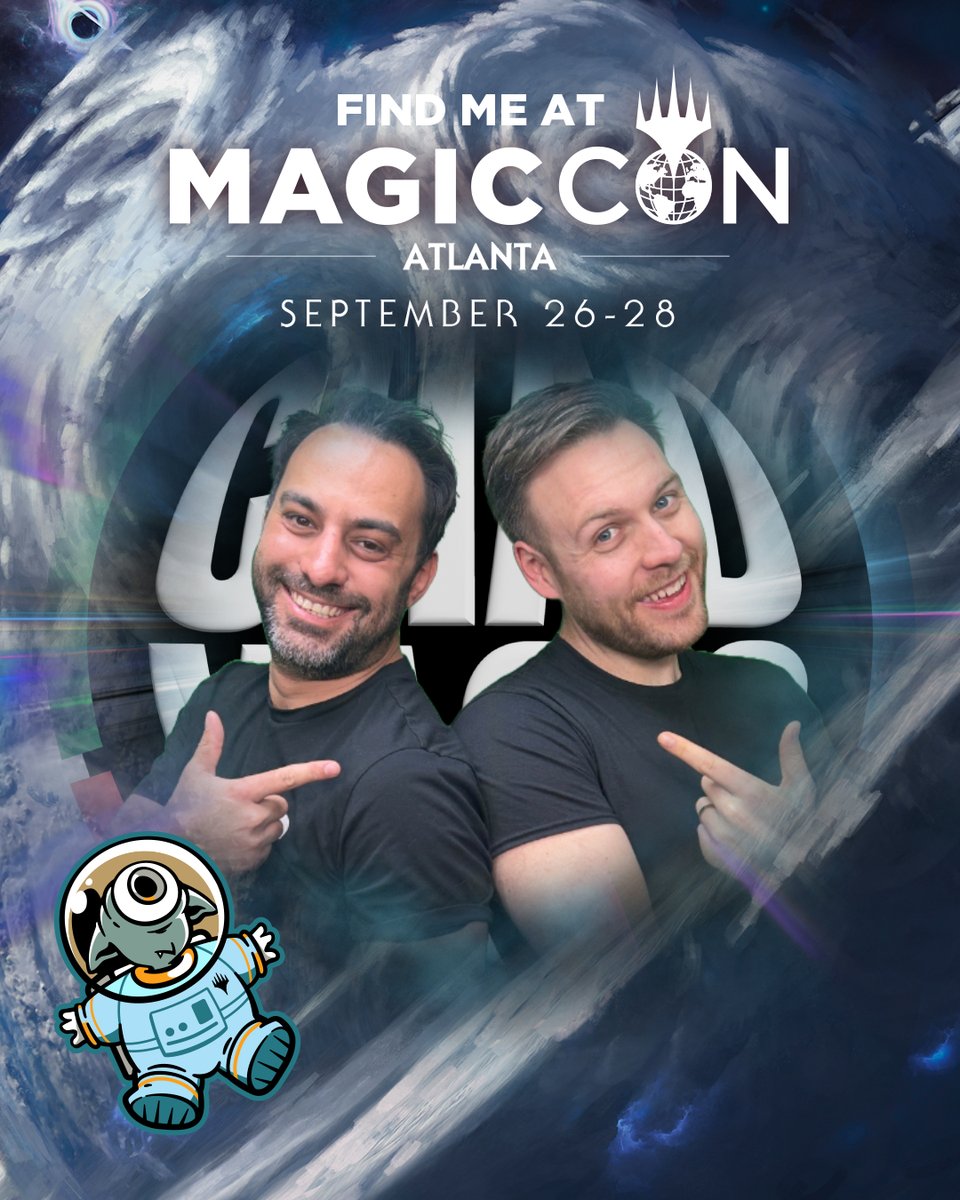 How could we resist another #MAGICCON? See you at #MCAtlanta September 26-28! Who else is coming? 

Still feels surreal that we get to travel the world, doing what we love! Thank you <a href="/wizards_magic/">Magic: The Gathering</a>!🧙‍♂️⚡👽