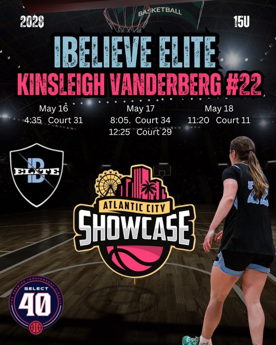 Kinsleigh Vanderburg (@kinsleighv11) on Twitter photo My schedule for Atlantic City Showcase Tournament! So excited! <a href="/WMAGirlsHoops/">WMA Girls Hoops</a> <a href="/ibelieve_elite/">Ibelieveelite🎸</a> My schedule for Atlantic City Showcase Tournament! So excited! <a href="/WMAGirlsHoops/">WMA Girls Hoops</a> <a href="/ibelieve_elite/">Ibelieveelite🎸</a>