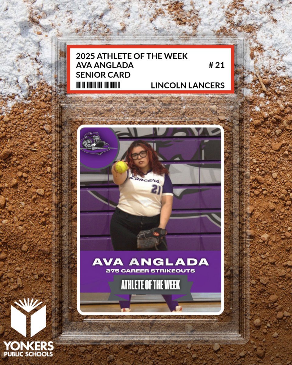 Athlete of the Week: Ava Anglada

This Lincoln senior just hit 275 career strikeouts and is closing in on 300 Ks! One of the most dominant arms in the city - let's bring it home, Ava!