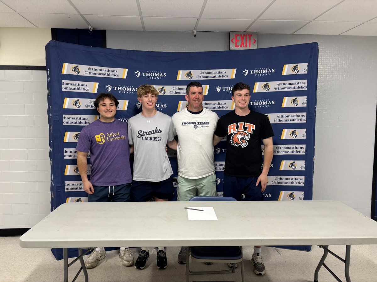 Thomas Athletics (@thomasathletics) on Twitter photo Congratulations to Collin W as he has decided to continue his athletics and academics at Alfred University <a href="/AUSaxons/">Alfred University Saxons</a> <a href="/Thomaslacrosse/">Thomas Lacrosse</a>
<a href="/ThomasTitans/">Webster Thomas HS</a> <a href="/WCSDProud/">One Webster</a> Congratulations to Collin W as he has decided to continue his athletics and academics at Alfred University <a href="/AUSaxons/">Alfred University Saxons</a> <a href="/Thomaslacrosse/">Thomas Lacrosse</a>
<a href="/ThomasTitans/">Webster Thomas HS</a> <a href="/WCSDProud/">One Webster</a>