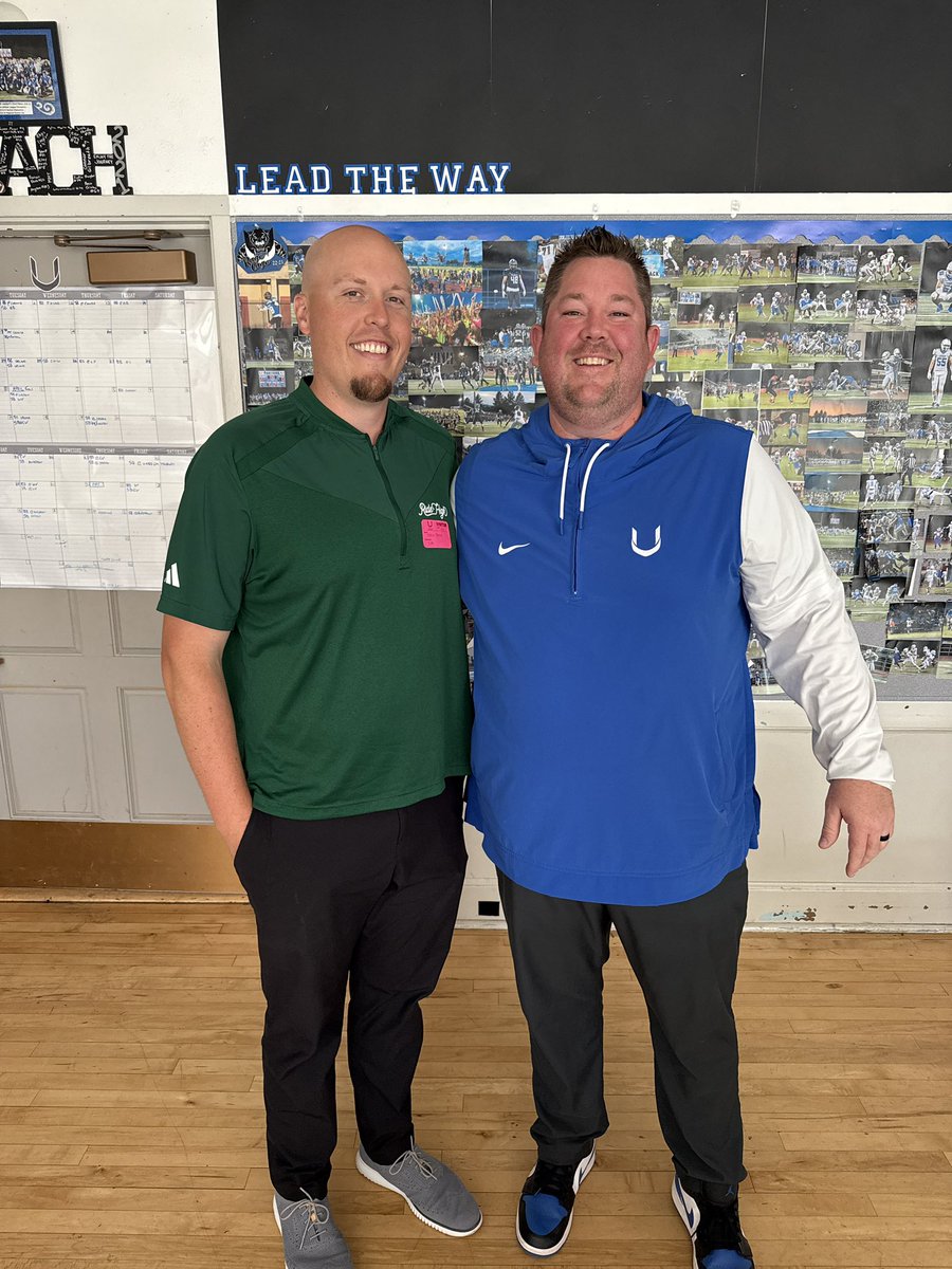 It was to great to visit with  <a href="/CoachRyanPayne/">Ryan Payne</a> &amp; <a href="/calpolyfootball/">Cal Poly Football</a> on our campus  #LeadTheWay #RideHigh