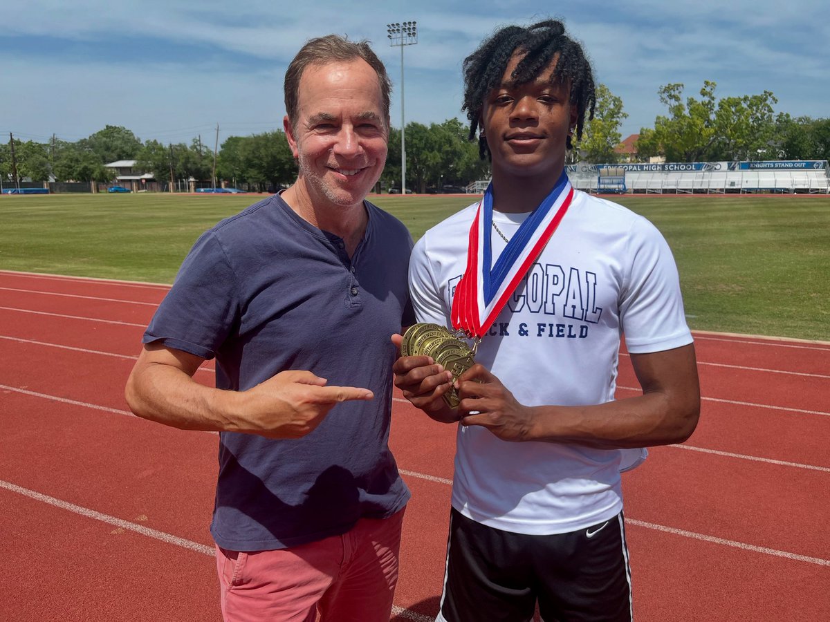 H-Town High School Sports (@htownhss) on Twitter photo Gold Rush! Enjoyed my visit with <a href="/Djtaylor29/">DJ Taylor</a> of <a href="/EHSSports/">EHS Sports</a> who captured an incredible six gold medals at the recent <a href="/spcsports/">SPC</a> Track &Field Championship Meet. See our special report this Saturday at 9:30pm on <a href="/CW39Houston/">CW39</a> <a href="/EHSHouston/">Episcopal HS Houston</a> <a href="/Jgrove37/">Jason Grove</a> Gold Rush! Enjoyed my visit with <a href="/Djtaylor29/">DJ Taylor</a> of <a href="/EHSSports/">EHS Sports</a> who captured an incredible six gold medals at the recent <a href="/spcsports/">SPC</a> Track &Field Championship Meet. See our special report this Saturday at 9:30pm on <a href="/CW39Houston/">CW39</a> <a href="/EHSHouston/">Episcopal HS Houston</a> <a href="/Jgrove37/">Jason Grove</a>