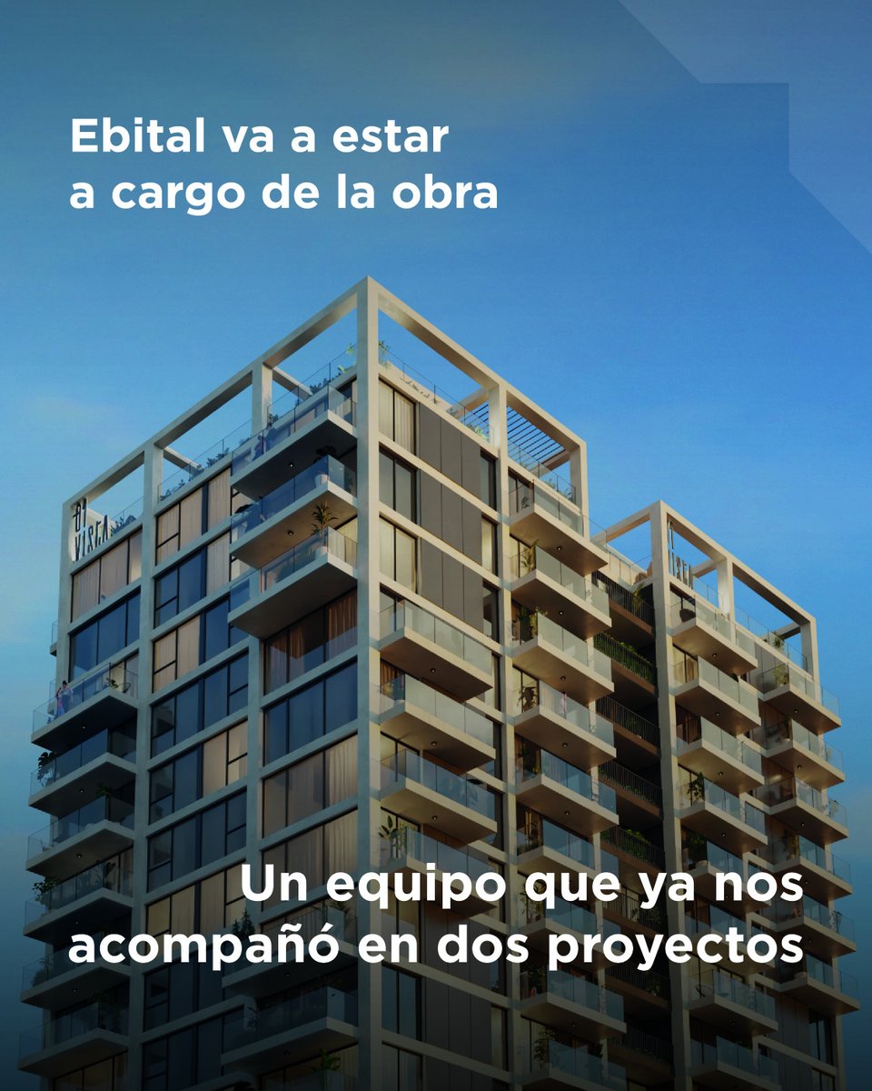 VitriumCapital's tweet photo. Nos alegra contarles que una vez más trabajaremos con nuestros amigos de @ebital_ingenieria.construccion, quienes estarán a cargo de la obra de 01 Vista.
¡Vamos arriba, que lo mejor todavía está por construirse! 💪🏼
#Vitrium #01Vista #VamosArriba #Ebital #ObraNueva #Equipo https://t.co/qmZivBxN7J