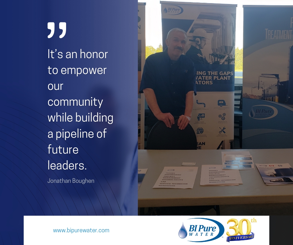 BI_Purewater's tweet photo. Leadership in Action at the Bayside Sharks Job Fair &amp; Career Expo!

Yesterday, Jonathan Boughen, Vice President of Talent Acquisition &amp; Sales Operations, represented BI Pure Water Canada, Inc. at the Bayside Sharks Job Fair &amp; Career Expo hosted at the Bayside Clubhouse. https://t.co/t8RaS7CXZb