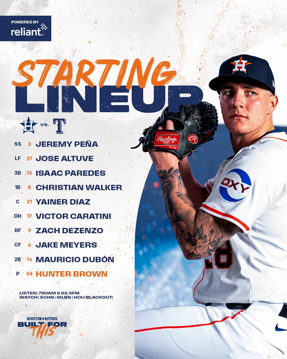 It's time for the Silver Boot Series.
 
⚾️: 7:05 PM  
📺: <a href="/SpaceCityHN/">Space City Home Network</a> | <a href="/MLBN/">MLBN</a> (HOU Blackout) 
🎙️: <a href="/SportsTalk790/">SportsTalk 790</a> | Spanish: 93.3 FM 
 
#BuiltForThis x <a href="/reliantenergy/">reliantenergy</a>