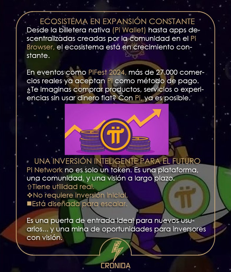 🟣 PI NETWORK: LA CRIPTOMONEDA SOCIAL QUE ESTÁ CAMBIANDO LAS REGLAS DEL JUEGO

#PiNetwork #CryptoRevolution #MinaDesdeTuCelular #Criptomonedas2025 #BlockchainForEveryone #PiBrowser #PiWallet #CryptoLatam #OportunidadCripto #CriptoInversion #PiCoin #KYC #PiFiesta #Web3