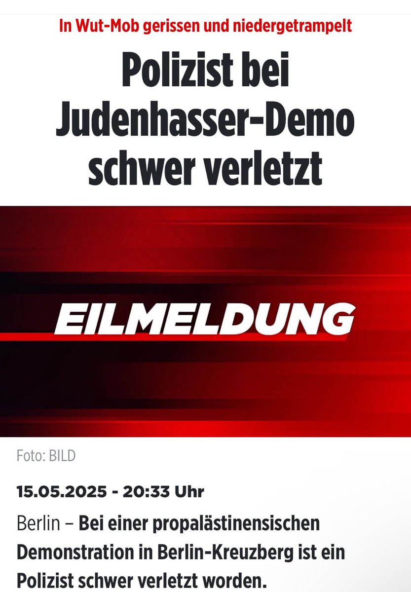 Seit dem 7. Oktober erleben wir in Berlin eine gezielte und hasserfüllte Kampagne gegen unsere Polizei – angeführt von radikalen pro-palästinensischen Gruppen. Diese Kampagne ist geprägt von Respektlosigkeit, offenen Beleidigungen, Faschismusvorwürfen und öffentlicher Anböbelei.