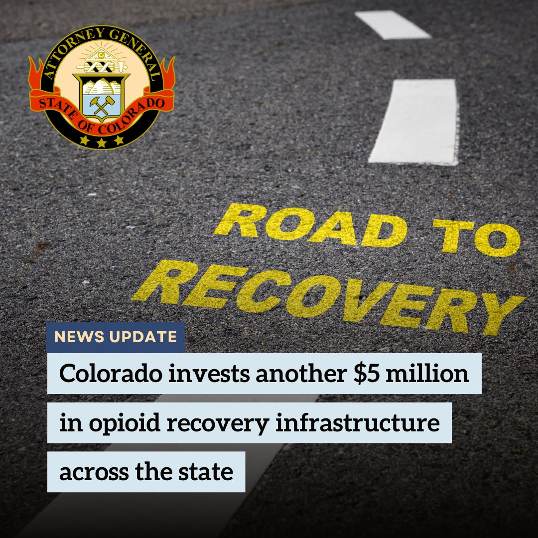 The Colorado Opioid Abatement Council awarded $5 million in funding to 12 organizations and local governments across the state working to combat the #opioid crisis. Find out more about the funded projects: bit.ly/4koI7rm