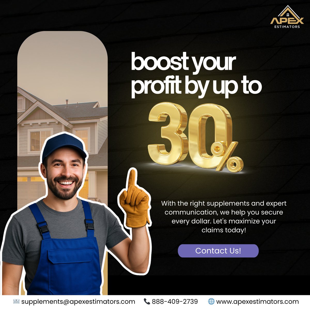 apexestimators's tweet image. Yes, you saw that right! Up to a 30% increase in your roofing supplements 💰 Want to know how we turn this into profit for you?
Book a consultation NOW!
📅 calendly.com/supplements-ap…

#ApexEstimators #IncreaseProfitability #MaximizeYourClaims