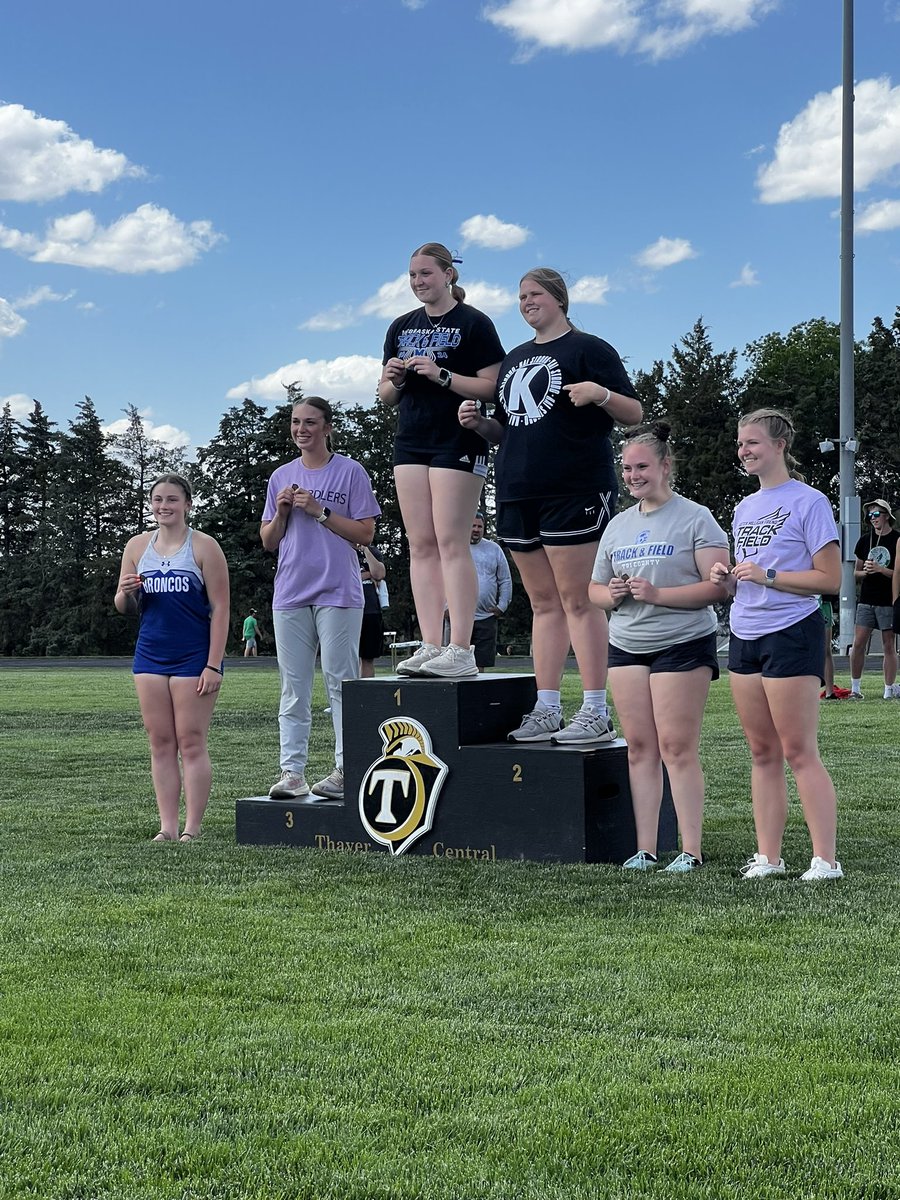 Shot put results at Class C-6. Ella finished 5th and Paul 2nd with a state qualifying mark 53’1 3/4. <a href="/cpsbroncos/">Centennial School</a>