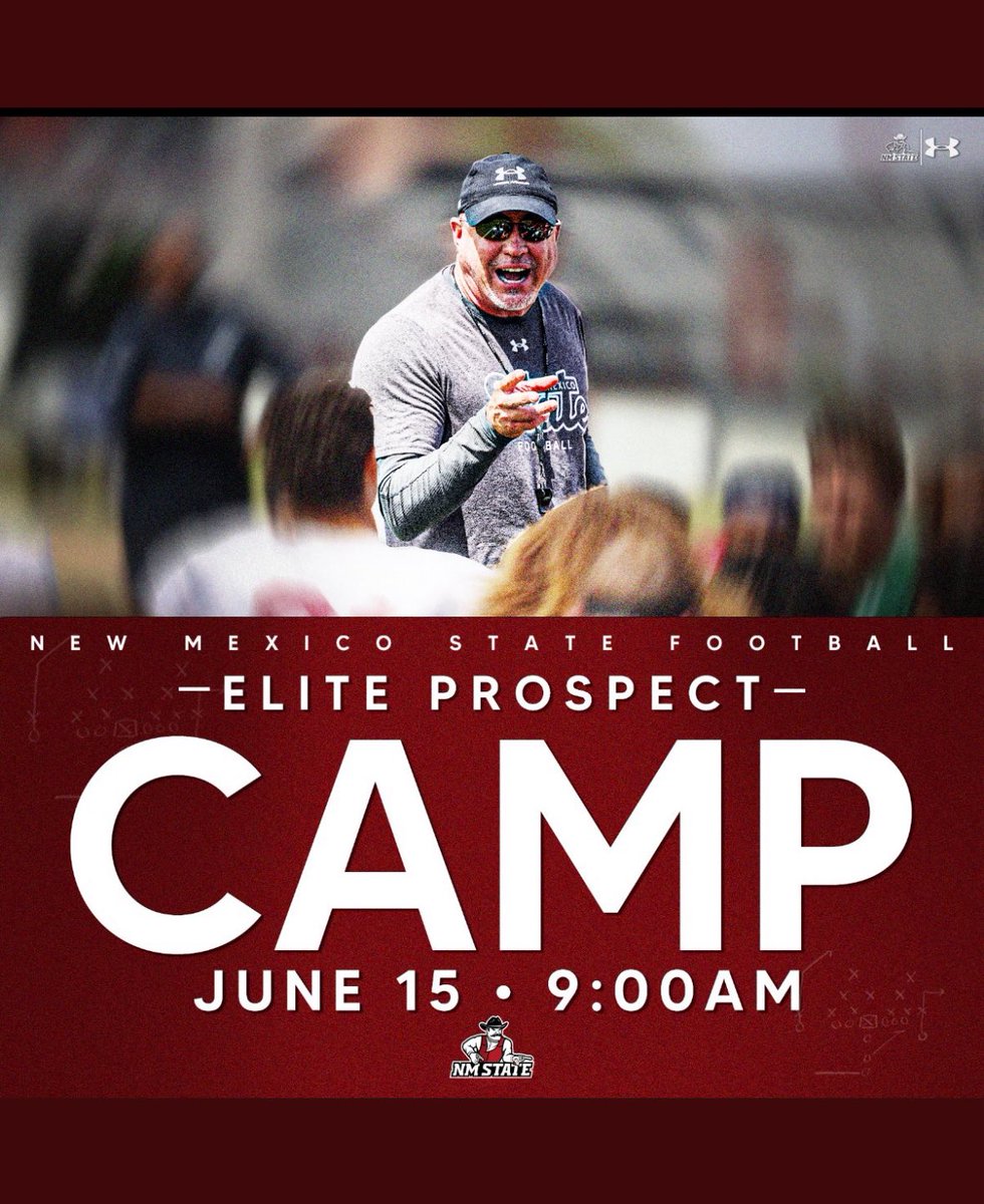 Thank you <a href="/Robcast70/">Robert Castaneda</a> <a href="/CoachWick_/">Shaun Wick</a> and the rest of the <a href="/NMStateFootball/">New Mexico State Football</a> staff for the invitation!