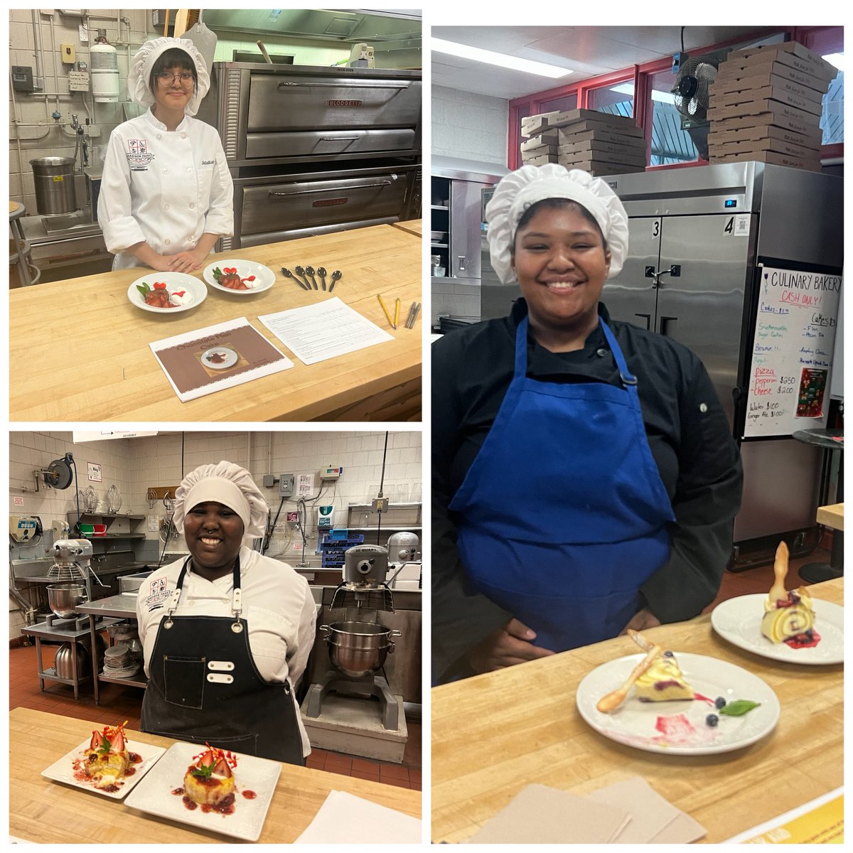 Our senior Culinary Arts students worked diligently on their Capstone projects, deserving of recognition.  #Cosmetology #BPS #Culinaryarts #CTE